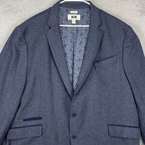 Joseph Abboud Wool Blend Sport Coat Blazer Mens 2X Big Navy Classic Fit‎ Stretch
